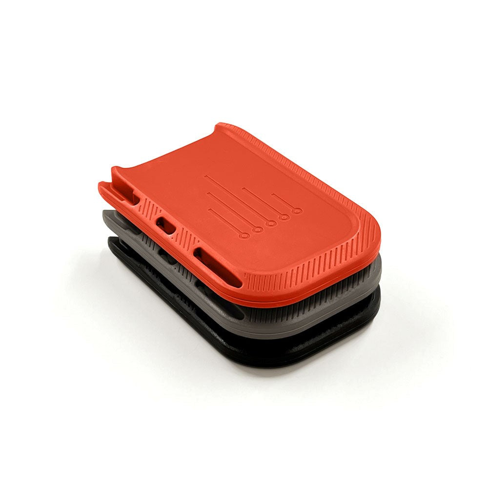 FireBoard 3-Pack Storage Pouches in Grey, Red, and Black for storing probes and cables