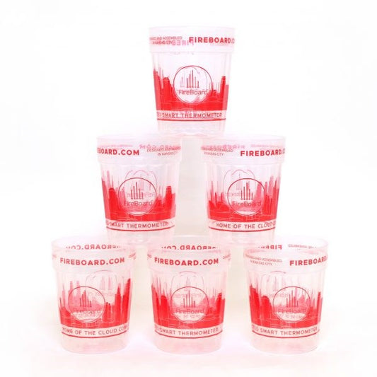 FireBoard 650ml Clear Cups drinkware set for serving beverages with a durable Kansas City skyline design